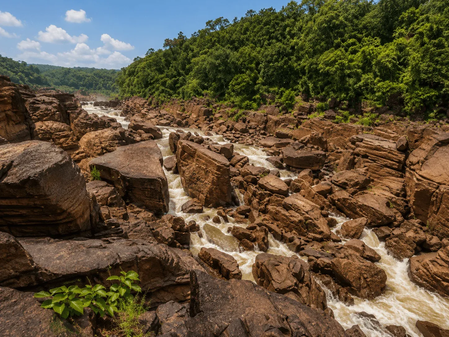 Kanger River flowing through the national park